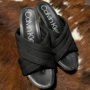 Calvin Klein wedges rubber sole